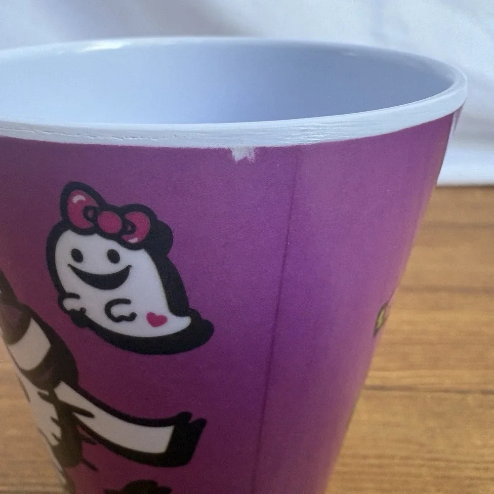 Sanrio Hello Kitty Halloween Boo Kids 4pc Melamine Dinner Set Purple